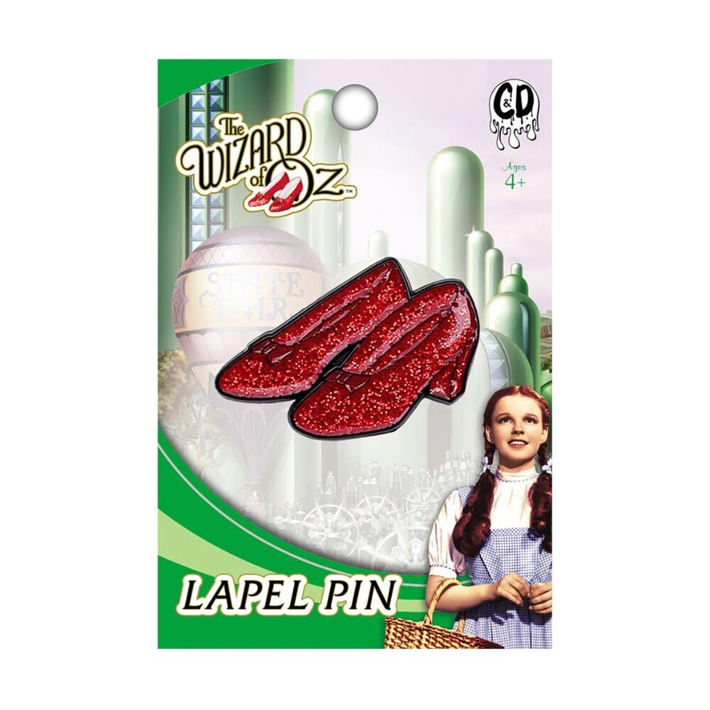 Wizard of Oz Enamel Pin - Ruby Slippers 30s Classic Movie Film Apparel Gift NWT